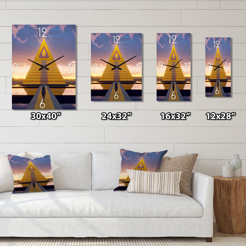 Horloge murale Pathway To The Mystery, H 32 po x l 16 po x P 1 po