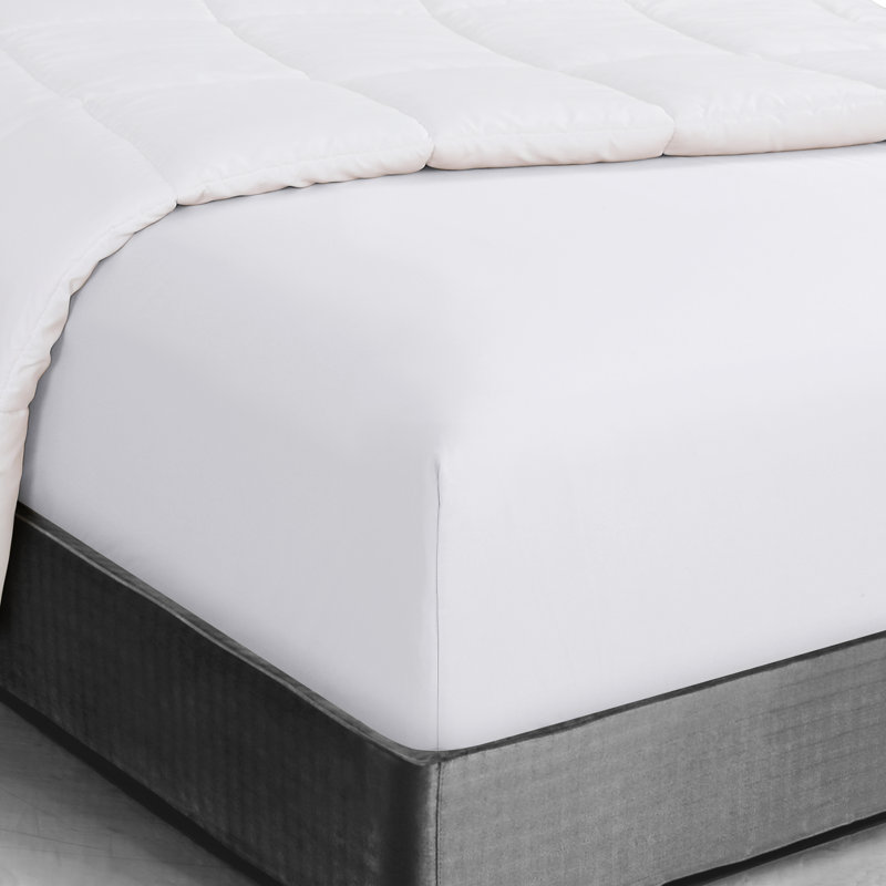 Swift Home Super Soft Microfiber Fitted Sheet, White