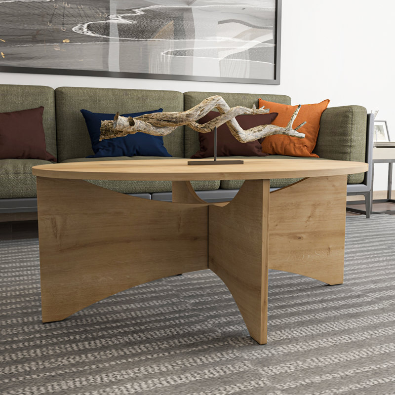Solo 100 Cm Oval Coffee Table, Brown