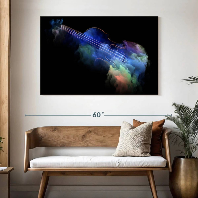 Abarca Abstract Violin, 32" H x 48" W