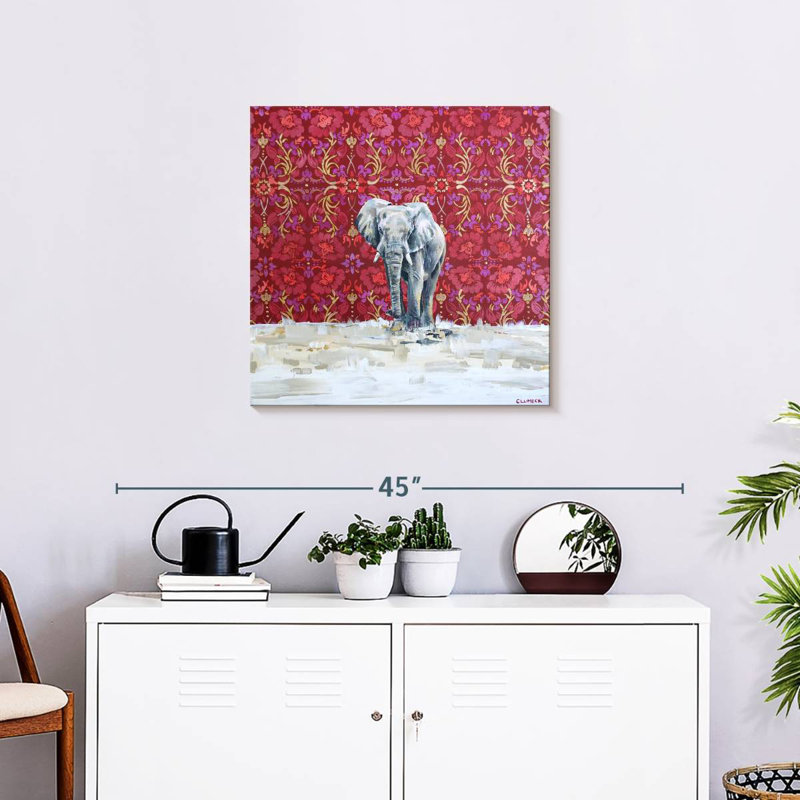 Crowle Elephant Elegance, 24" H x 24" W