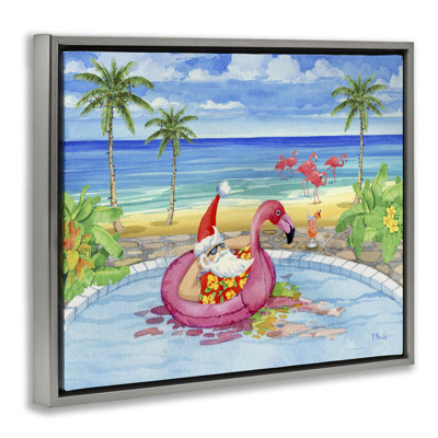 «Santa with Pool Float» par Paul Brent