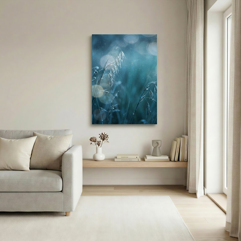 Ensemble de 1 tableau sur toile Blue Grass, 18"H x 12"W, Wrapped Canvas