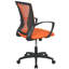 Fauteuil de bureau ergonomique à hauteur réglable et pivotant avec accoudoir lombaire pour bureau personnel-1314035656