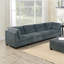 Ensemble de canapé modulaire en chenille gris de 8 pièces pour salon