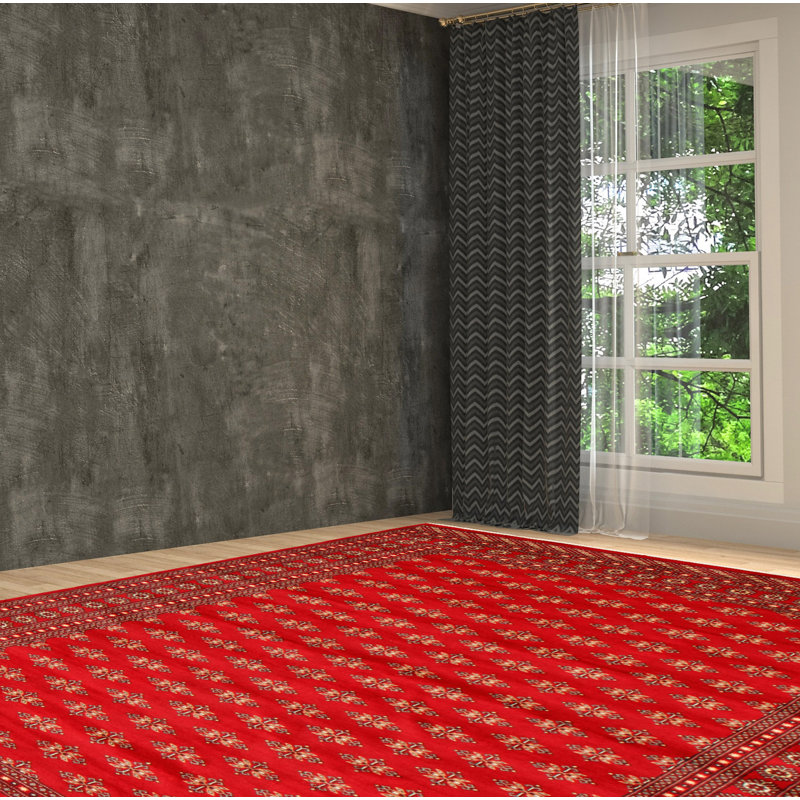 Tapis rouge foncé Finest Peshawar Bokhara 8 pi 0 po x 10 pi 0 po