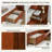 Modern Upholstered Platform Bed with Built-in Storage, Queen, Ochre Linen-1401482595-1401482525