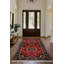 Tapis bourgogne en coton et polyester à imprimé numérique Zaria Collection-1922762581