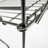 24" W X 14.9" D X 23.2" H 3-Open-Shelf Wire Rack for Countertop Chips Snack Book Display Black
