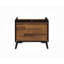 Table d'appoint ACME Jiranty, finition noyer et noire