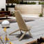 Fauteuil relax en bois d'acacia, finition teck-117472902