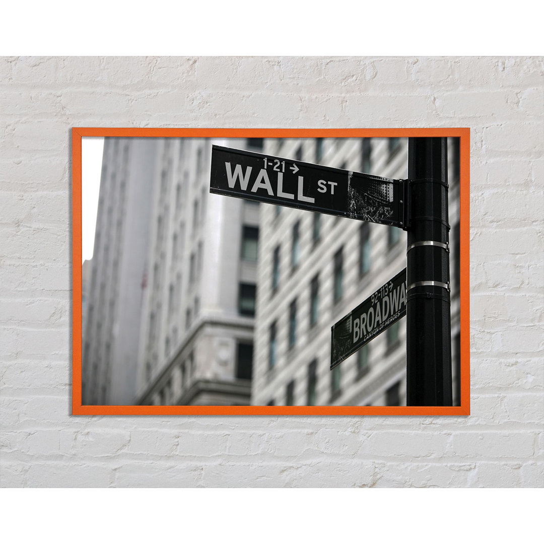 Wall Street und Broadway-Zeichen