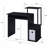 Desk,Rectangular Computer Desk With Keyboard Tray, Shelf Compartment-645834162-645834174