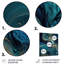 Décoration murale abstraite abstraite géode turquoise I - marbre-87838849