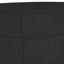  Ensemble de canapé en tissu noir (100% polyester), métal, textilène, contreplaqué