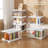 Clear Storage Bin with Lid 3 Pack-Plastic Multifunctional Folding Storage Bins for Bedroom