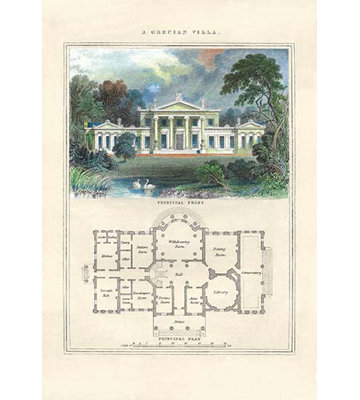 « a grecian villa » par richard brown, impression