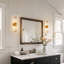 3 In 2-Light Chrome Crystal Bathroom Wall Sconce, Vertical Horizontal Wall Mount Vanity Light Fixture-962632536