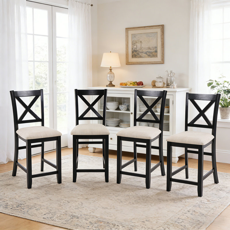 Tabourets de comptoir en bois Mableton