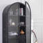 Black Glass Door Storage Cabinet China Cabinets