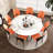 Wilburta 59" Marble Round Dining Table-1686011111-1686011105