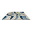 Torillo Hand Tufted Wool Abstract Area Rug in Sky/Cornflower/Ivory-488218760