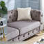Canapés modernes en velours gris, pieds en métal, mobilier de salon chic