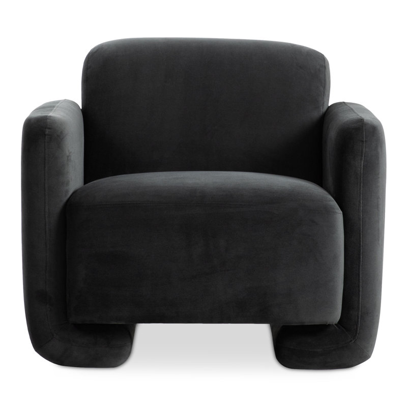 Fauteuil Calandra, Velours noir