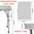 60cm Rectangular Adjustable Folding Table-1342364829