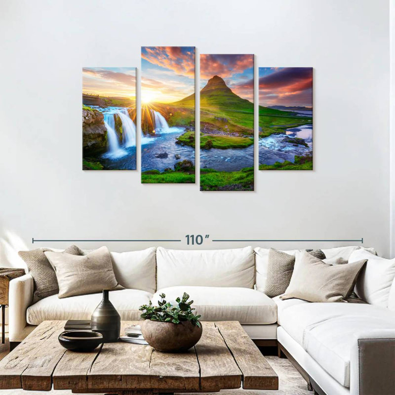 Paysage de cascade Alvord Kirkjufell