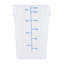  Contenant alimentaire 1 paquet de bac de rangement en plastique de 22 pte avec marqueurs de volume Design éco-compatible en polypropylène translucide-1882132610