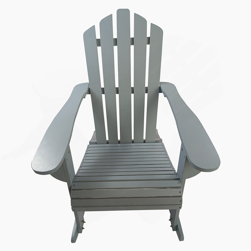 Chaise Adirondack inclinable inclinable en bois pour l'extérieur, parfaite pour la détente et un élégant décor de patio