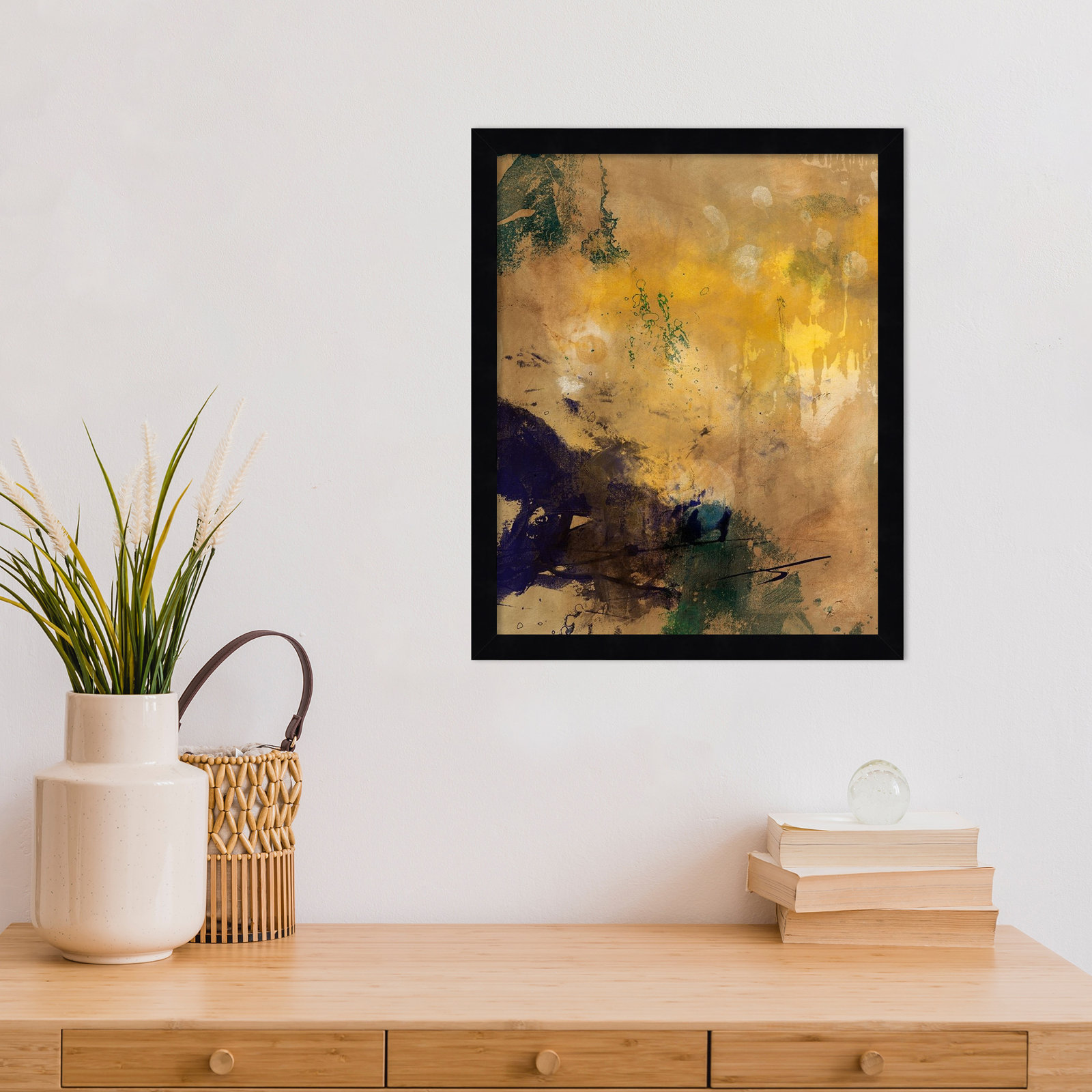 Flagler "Amber Haze II" Print, Black, 17" H x 14" W