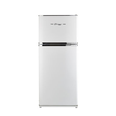 Off-Grid Classic Retro 27.4" Solar Powered DC 14 cu. ft. Top Freezer Refrigerator
