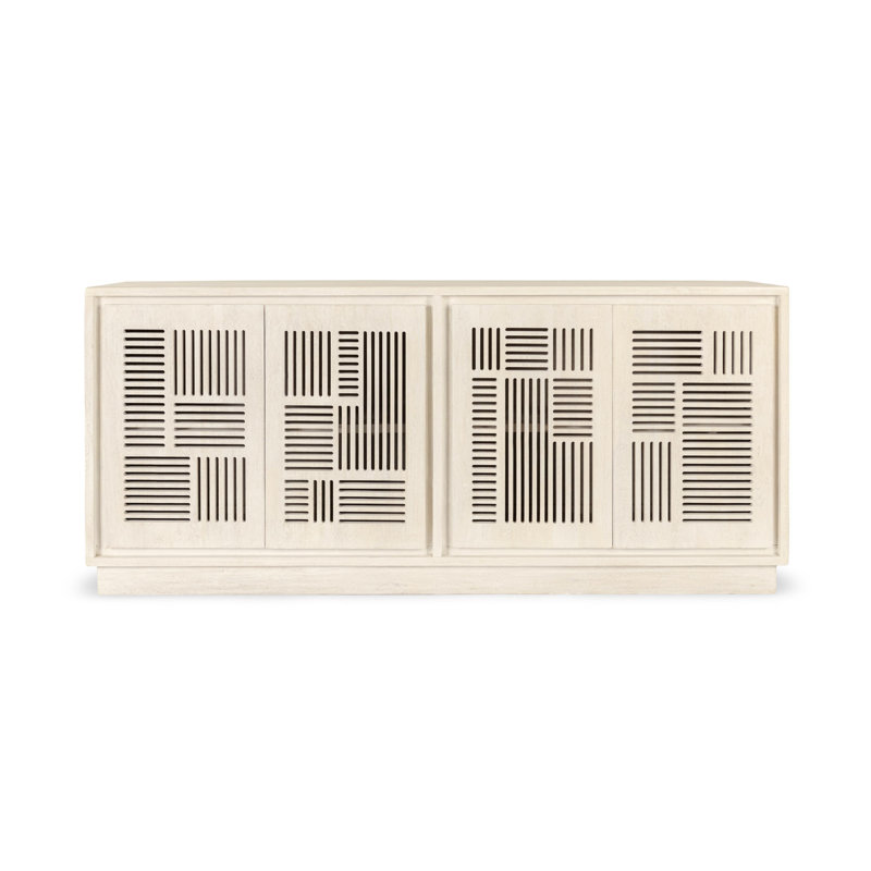 Lila 4-door Mango Wood Buffet Sideboard