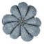 Plafonnier semi-encastré Anguilla en perles de bois bleues-123405026