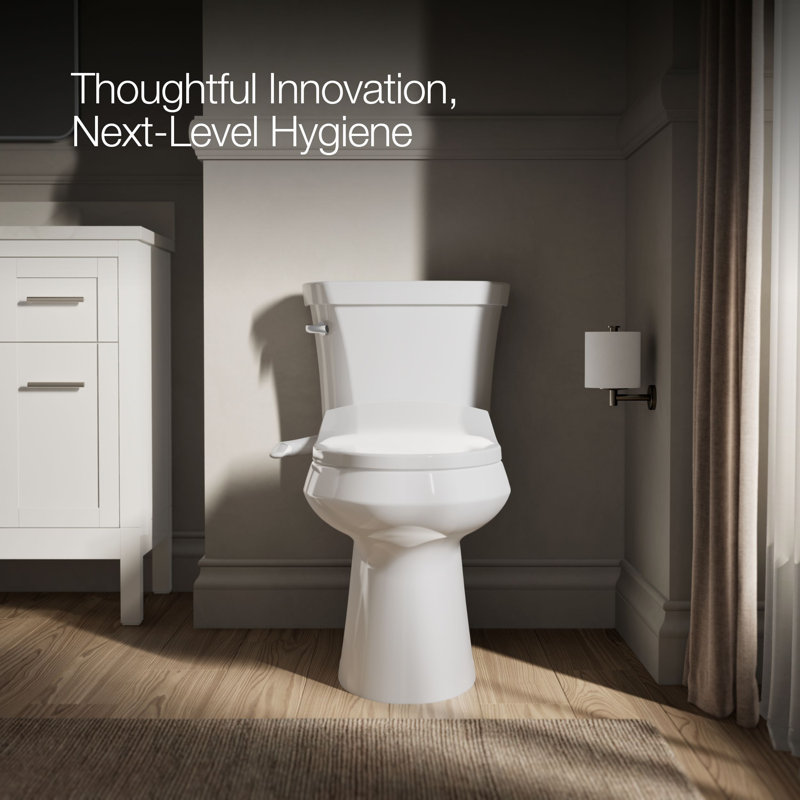 Puretide Toilet Elongated Bidet Seat, White