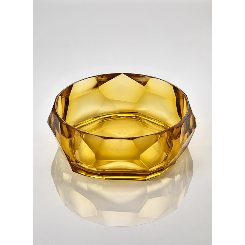 Mario Luca Giusti Acrylic Salad Bowl, Amber