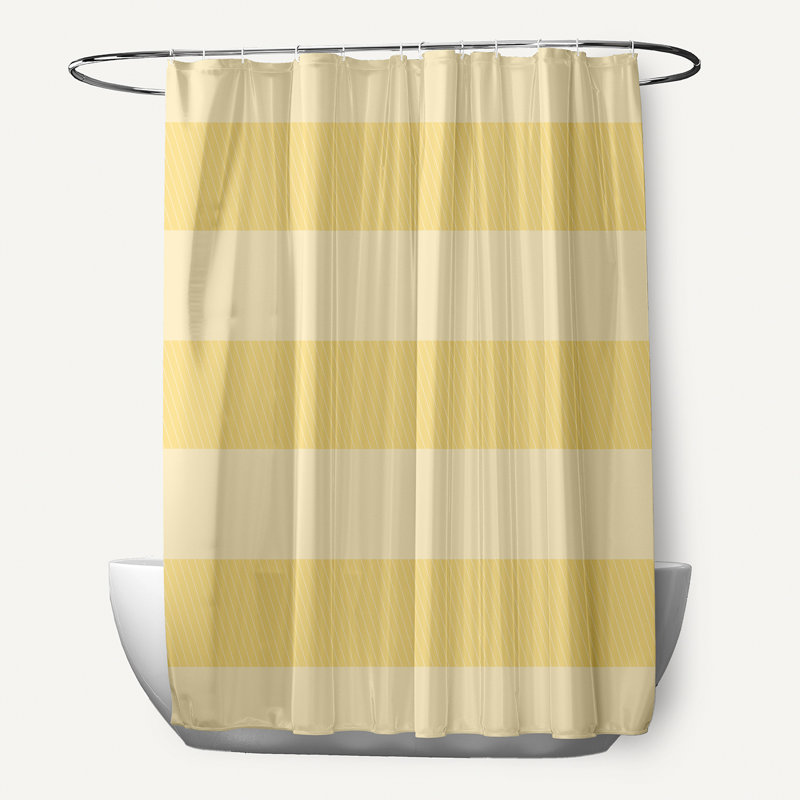 Rideau de douche Lumri, Jaune