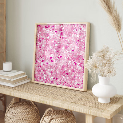 Abstract Pink Dreams Modern Unframed Art Print