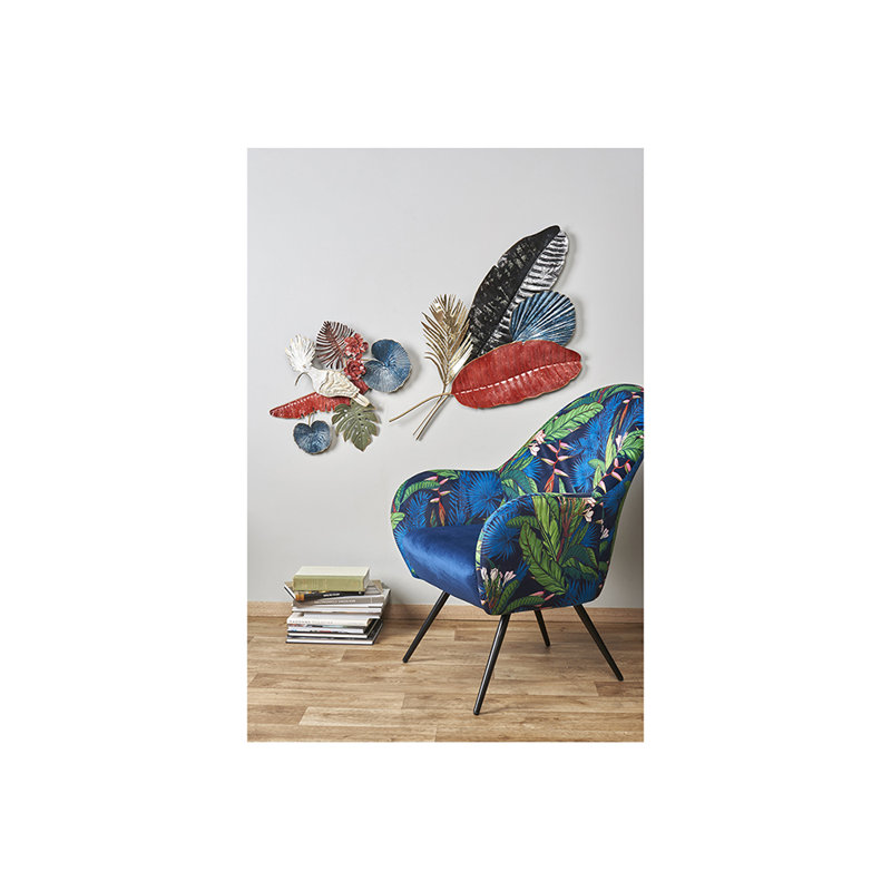Coastal Plants & Flowers Wall Decor on Metal