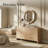 Modern 6-Drawer Storage Cabinets With Large Rounded Corner Dresser-1607723202