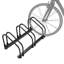  Support pour 3 vélos, support de garage intérieur, largeur de 2,4 po pour la plupart des vélos, 27,8 po x 12,6 po x 10,3 po, acier thermolaqué noir