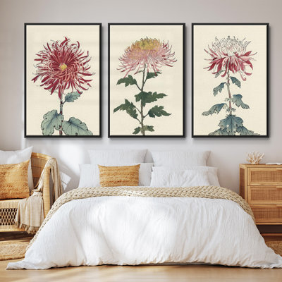 " Antique Turpin Botanical VII " 3 - Pieces
