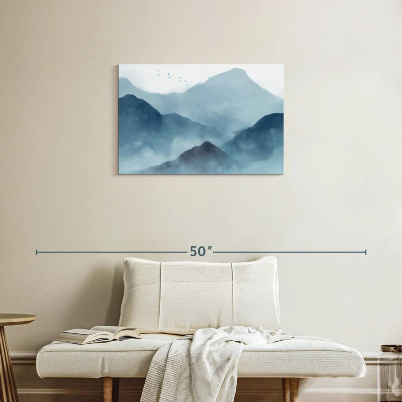 Alvord Abstract Mountain Range, 20" H x 30" W