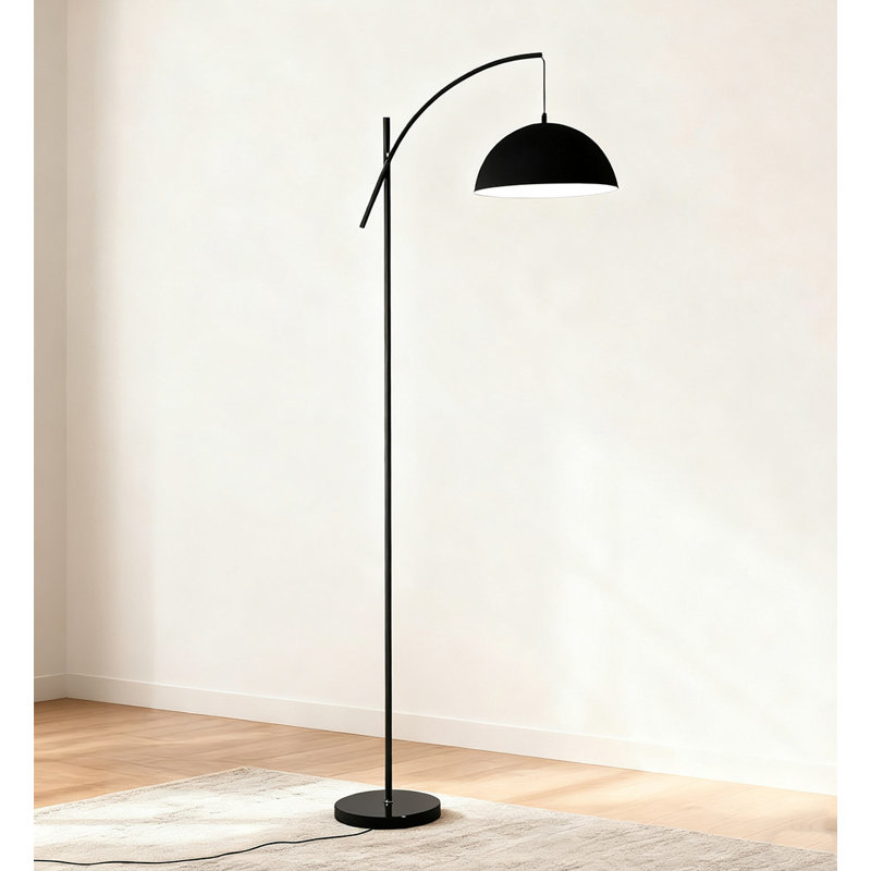 Nordic Minimalist Wrought Iron & Aluminum Floor Lamp, 66.93"