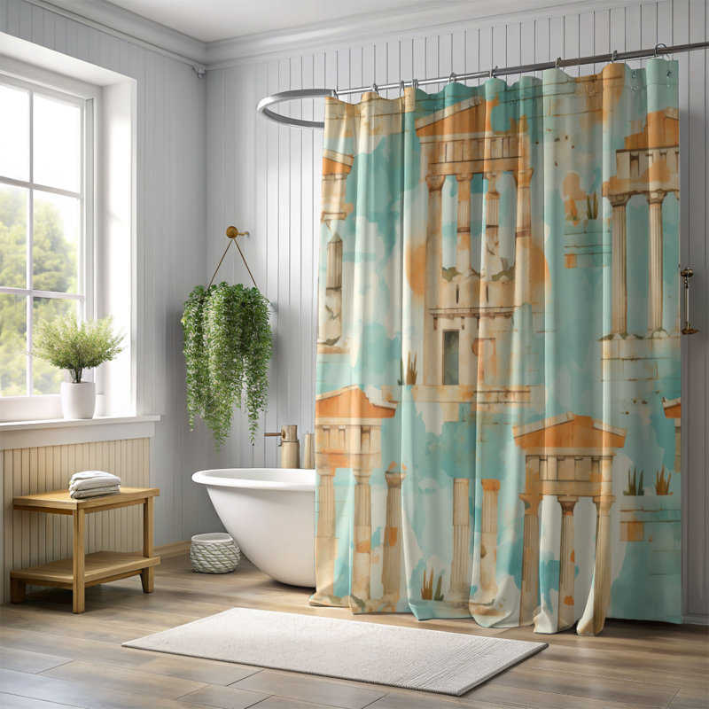 Ahnalise Shower Curtain, 74"H x 71"W