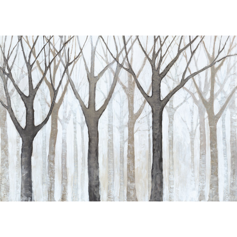 Winter Trees - Wrapped Canvas Art Prints, 30cm H x 46cm W