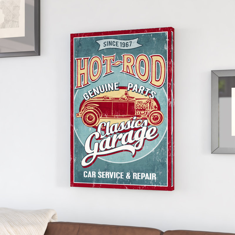 « rat-tringle », affiche rétro sur toile tendue, H 32 po x l 22 po x P 2 po