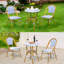  Ensemble repas extérieur pour 2 personnes French Country, ensemble bistro de patio 
